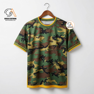 Vêtements grecs pour hommes, t-shirt décontracté à manches courtes, col rond, couleurs grises, moutarde et violettes - Product Image 6
