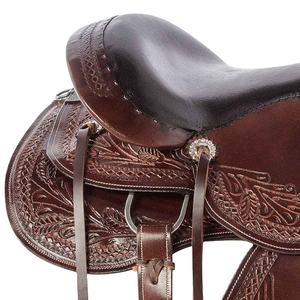 Silla de Montar para Caballo, Versión Mejorada, de Plástico Resistente, Cómoda, con Cuero Sintético y Herrajes Niquelados - Product Image 4