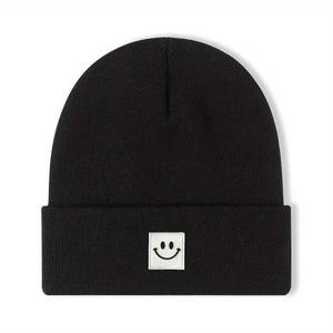 100% Acrylic Custom Logo Wholesale Cute Face High Quality Beanies Stretch Knitted <b>Hat</b> <b>Winter</b> Multi Color Knit Beanie <b>Hats</b> - Product Image 5
