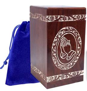 Urna Funeraria de Madera con Acabado Natural Estilo Americano para Cenizas Humanas y de Perros, con Diseños Personalizables para Decoración - Product Image 4