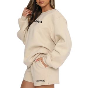 T-shirts pour femmes en gros Shorts et T-shirts à épaules dénudées pour femmes T-shirt baggy et shorts pour femmes - Product Image 1