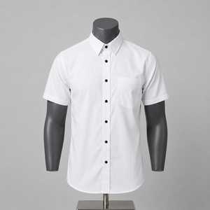 เสื้อเชิ้ตแขนสั้นผู้ชายแบบคลาสสิก ผ้าระบายอากาศได้ดี สวมใส่สบาย ดีไซน์เรียบง่าย เหมาะสำหรับใส่ลำลองหรือเป็นทางการ - Product Image 1
