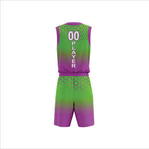 Ensemble de maillots de basket-ball sans manches personnalisés de haute qualité 100% polyester, réversibles, respirants, en maille, uniforme à séchage rapide, taille plus - Product Image 5
