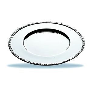 Wholesale Luxury Silver Hammered Metal Charger <b>Plate</b> Round Stainless Steel Underplate <b>Decorative</b> Dinnerware Tableware Underplate - Product Image 2