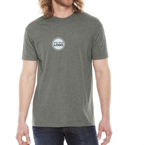 T-shirt col rond gris chiné en tissu tri-mélange Next Level Apparel |   Mélange de coton |   T-shirts de sport - Product Image 1