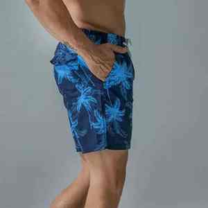 Maillots de bain pour garçons personnalisés, polyester extensible, coupe ample, doublure compressive, séchage rapide, UPF, vêtements de plage - Product Image 2