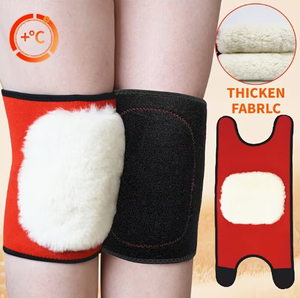 Rodilleras de tela gruesa Coexistence con forro polar cálido, soporte transpirable, universal, unisex, para invierno, para mantener el calor, para voleibol - Product Image 1