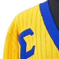 Cardigan en tricot Sigma Gamma Rho personnalisé doré, boutonné sur le devant, manches longues, élégant, décontracté, superposé, pour tenue d'équipe