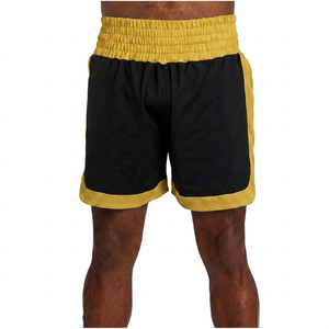 กางเกงชกมวยสีดำเขียวสำหรับผู้ชายทรงปกติสำหรับศิลปะการต่อสู้ กางเกงขาสั้นสำหรับผู้ใหญ่ - Product Image 3