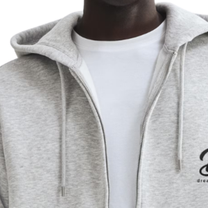 Sudadera con capucha para hombre, corte holgado, con cremallera completa, de algodón grueso, fabricación personalizada, proveedor mayorista - Product Image 3