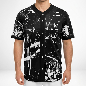 Maillot de baseball pour homme en polyester, chemise de sport à boutons, logo personnalisé, fabricant OEM, faible MOQ - Product Image 1