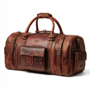 Sacs de voyage en cuir véritable, sacs à main de plein air, sacs de sport pour entraînement, sacs de musculation en cuir, unisexe - Product Image 1