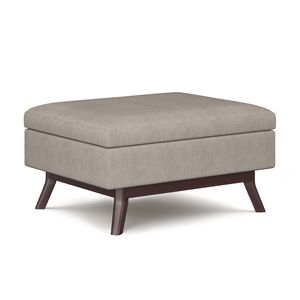 Pouf Contenitore Naturale Owen - Tavolino da Caffè e Sgabello - Product Image 1