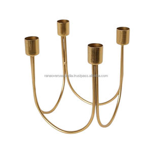 เชิงเทียนโลหะมีสไตล์ของตกแต่งโต๊ะแบบพรีเมี่ยมเหมาะสำหรับงานปาร์ตี้และงานอีเวนต์มีหลายขนาดและหลายดีไซน์ - Product Image 3