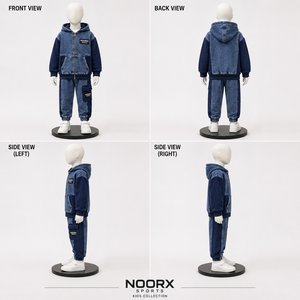 Conjunto Deportivo de Forro Polar Transpirable con Capucha Estampado de Invierno para Niños, Unisex, con Logotipo Personalizado, 100% Algodón - Product Image 4