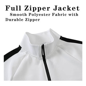 ชุดวอร์มผู้ชาย ชุดออกกำลังกาย 2 ชิ้น ชุดวิ่งจ๊อกกิ้งลำลอง ชุดวอร์มซิปเต็มตัว ชุดกีฬาวิ่ง - Product Image 4