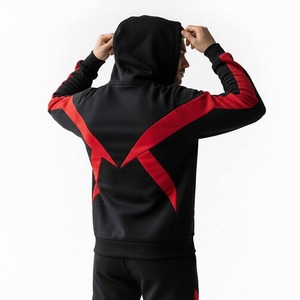 Ensemble de survêtement technique en molleton pour homme, 2 pièces, 100 % coton respirant, idéal pour l'hiver, la gym et le jogging - Product Image 3