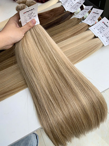 Extensions de cheveux vierges bruts vietnamiens en vrac, teints, lisses et épais, toutes nuances, trame unique, prix usine - Product Image 6