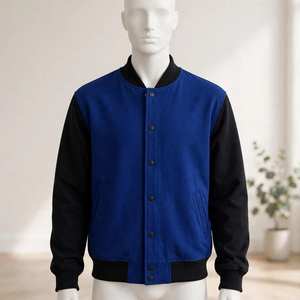 Blouson universitaire vintage 100 % laine avec manches en cuir pour homme – Nouvelle collection, poids lourd - Product Image 2
