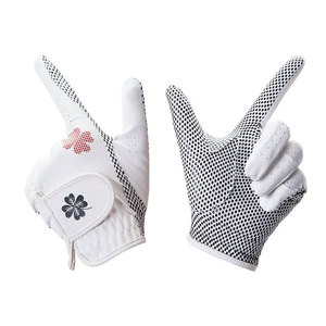 ถุงมือหนัง PU สำหรับเล่นกอล์ฟสำหรับผู้หญิง 1 ชิ้น มือซ้าย สีขาว สีดำ ระบายอากาศได้ดี กันลื่น เพื่อการยึดเกาะที่ดีเยี่ยมและสวมใส่สบาย - Product Image 4