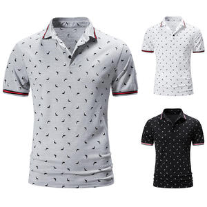 Camisa de Golf Casual para Hombre, de Algodón Transpirable, con Logotipo Personalizado, Impresión Digital 3D, Manga Corta, Estilo Urbano - Product Image 3