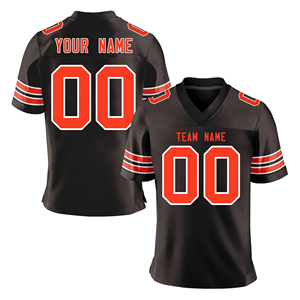 Camisetas de Fútbol Americano Personalizadas de Manga Corta, 100% Poliéster, Transpirables, Antibacterianas, Tallas Grandes, con Logotipo Frontal de Equipos - Product Image 2