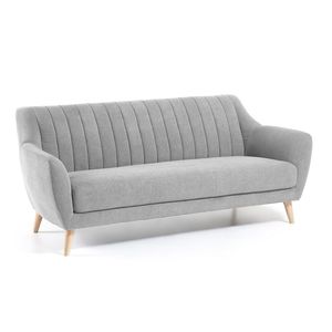 Modern Fabric <b>Sofa</b> 3 Seater Minimalist Living Room <b>Sofa</b> with Solid Wood <b>Legs</b> Scandinavian Style <b>Sofa</b> - Product Image 3