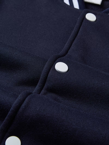 A Set of Two White Football Outfits for Boys Including Jacket Long Pants Stylish Collegiate Style Cotton Winter Anti-Bacterial - Product Image 4