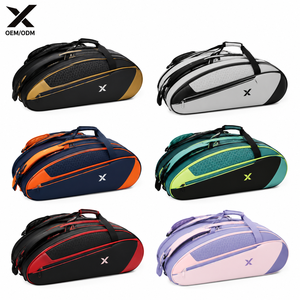 Sac de tennis personnalisé OEM pour 6 raquettes, imperméable, en polyester 600D, pour badminton et pickleball, avec compartiment pour chaussures - Product Image 2