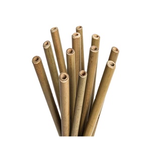 Pajitas Ecológicas de Madera de Primera Calidad, Tamaño Grande para Té de Burbujas y Bebidas Congeladas, Diseño Resistente y Reutilizable - Product Image 1