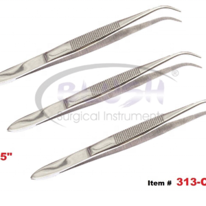 Stainless Steel Tweezers Dressing Thumb Forceps Manual Power Clamp Safety MOL Plastic Dissecting Forceps By <b>Blush</b> Surgical - Product Image 6
