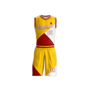 Basketball Uniform Reversible Jersey and Shorts Set Team Sportswear Basketball Uniform Custom Sublimation Jersey Shorts Set - Product Image 5