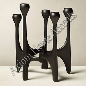 Handmade Metal Candle Holder Decorative Taper Holder for <b>Dining</b> <b>Table</b> <b>Rustic</b> <b>Farmhouse</b> Charm Modern Design by Axiom Home Accents - Product Image 5