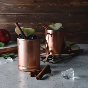 Taza Moscow Mule de Cobre con Asa, Vajilla Clásica para el Hogar, Diseño Ecológico - Product Image 3