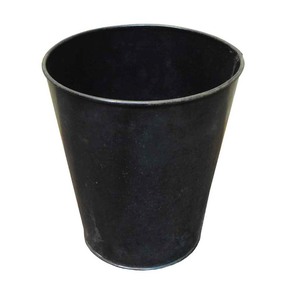Luxury Embossed Metal Black Waste <b>Bin</b> for Elegant Home Office Bathroom and <b>Bedroom</b> Interiors - Product Image 5