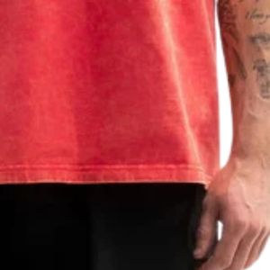 เสื้อยืดโอเวอร์ไซส์ผู้ชาย สไตล์ลำลอง ผ้าฝ้าย ทรงหลวม สตรีทแวร์ แขนสั้น ไหล่ตก เสื้อท็อป ขายส่งจากโรงงานผลิตเสื้อผ้า - Product Image 6