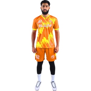 Uniforme de Fútbol Personalizado Unisex Blaze Fight Wear, 100% Poliéster, Ligero, de Secado Rápido, Antibacteriano, Conjunto de Entrenamiento, OEM - Product Image 1