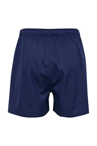 Shorts de plage pour homme en tissu tissé bleu marine à séchage rapide, taille élastique, couleur unie, shorts de bain, vêtements de sport décontractés - Product Image 2