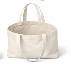 Custom printed <b>Large</b> Capacity Women Beige Cotton Canvas <b>Shoulder</b> Gift Tote Shopping <b>Bag</b> with Handle Custom Logo - Product Image 5