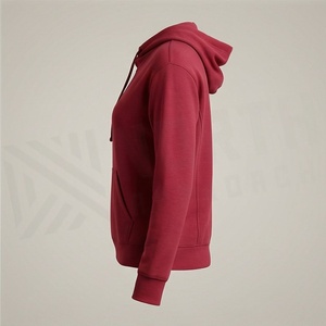 Sweat à capuche personnalisé avec logo pour femme, effet délavé, cordon de serrage, haute qualité, pull tendance, streetwear sur mesure, molleton pur coton - Product Image 3
