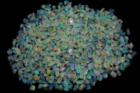 Opale naturelle éthiopienne, cabochon, taille brillante, multicolore, pierre brute polie, qualité supérieure, jeu de couleurs/effet de feu