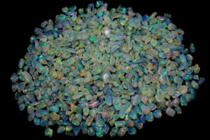 Opale naturelle éthiopienne, cabochon, taille brillante, multicolore, pierre brute polie, qualité supérieure, jeu de couleurs/effet de feu - Product Image 6