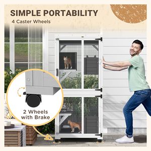 Lussuoso e Ampio Condo per Gatti, Scala/Torre di Arrampicata/Casa per Animali Domestici Eco-Friendly con Motivo Solido Stile Moderno per Decorazioni Natalizie da Ufficio - Product Image 4