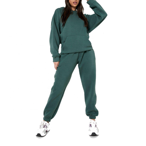 Survêtement sur mesure pour femme, sweat à capuche oversize en molleton, ensemble jogging deux pièces en coton avec pantalon - Product Image 6