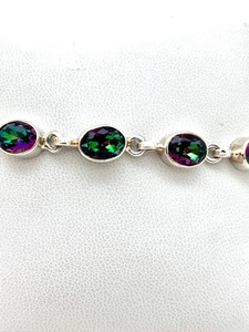 Pulsera Ajustable de Plata de Ley 925 con Topacio Natural, Joyería Hecha a Mano con Piedras Preciosas, Elegante Pulsera de Diseño para Hombre y Mujer - Product Image 5