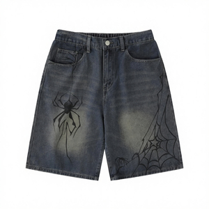 Shorts en jean pour hommes 2025 – Qualité supérieure, coupe ample, avec poches cargo – Prix bas, fabriqué en usine, style décontracté - Product Image 4