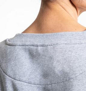 Sudadera corta informal de manga larga para mujer, Top corto personalizado con cuello redondo para entrenamiento de gimnasio en blanco - Product Image 6