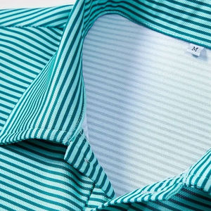 Chemises polo pour hommes grandes tailles, tissu en coton doux, impression numérique, manches légères, conçues pour l'été, évacuation de l'humidité - Product Image 5