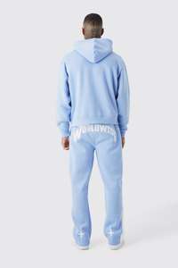 Traje deportivo con capucha para hombre con diseños personalizados OEM, chándal de algodón 100% de alta calidad, pantalones, conjunto de dos piezas, chándal para correr de invierno - Product Image 4