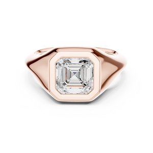 แหวนแต่งงานทองคำแท้ 14k คลาสสิก ประดับเพชรทรง Asscher 2 กะรัต เกรด E VS1 เพาะเลี้ยงในห้องปฏิบัติการ พร้อมใบรับรอง IGI สำหรับผู้หญิง - Product Image 5
